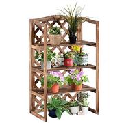 Outsunny Jardinera Jardinera Banco para Flores 3 Niveles Madera de Abeto (Modelo8)