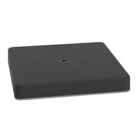Outsunny Juego de 4 Pesas 80 kg para Base de Sombrilla de Voladizo Negro | Peso de la sombrilla, cruz de suelo rellenable con arena, placas de peso, soporte para sombrilla, pesos, base para sombrilla