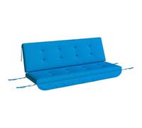 Outsunny Juego de cojines para columpio de 170 cm, cojín para silla, columpio de jardín, cojín de respaldo, cojín lateral, color azul