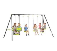 Outsunny Juego de Columpio Infantil Exterior 355x184x186 cm Verde
