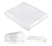 Outsunny Lámina Invernadero 7x8m Impermeable UV Transparente | Lámina de jardín, film PE extra grueso resistente a desgarros, cubierta para túnel de invernadero, solo lámina