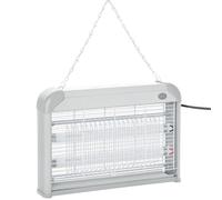 Outsunny Lámpara Anti-Mosquitos Luz Ultravioleta 20W 39x7,5x26,5cm Blanco | Lámpara Mata Insectos Eléctrico, con 2 Tubos, Área de Acción 60m², Interiores Exteriores
