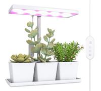 Outsunny Lámpara De Planta 30 Led Con Temporizador Automático Y 5 De Brillo