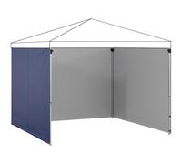 Outsunny Laterales Carpa Set de 3 Paredes para Carpa 3x3 m o 3x2 m de Tela Oxford con Cremallera Azul Aosom España