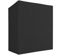 Outsunny Leñero Exterior Metálico de Chimenea Soporte para Leña con Cubierta Impermeable Carga 300 kg 140x70x154 cm Negro