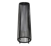 Outsunny Lámpara de Pie de Mimbre Ratán de Energía Solar con LED 0,8 W Interruptor de Control de Luz Automático Decoración para Exterior Ø21,5x61 cm