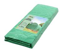 Outsunny Lona de Tarpaulin 6x3x2 m Invernadero Tipo Túnel 6x3x2 m Anti-UV Impermeable 12 Ventanas + Puerta Enrollable Verde con Cremallera Verde claro