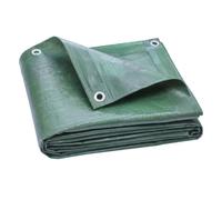 Outsunny Lona Impermeable Exterior 4x6 m, Toldo PE Resistente a Rasgaduras 90 g/m², Protección UV, con Ojales Reforzados para Leña, Muebles de Jardín, Invernaderos, Vehículos, Verde