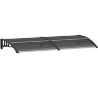 Outsunny Marquesina exterior 196x75x23 cm negro