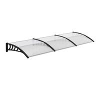 Outsunny Marquesina para Puertas y Ventanas Protección Exterior Tejadillo Policarbonato Transparente 300x96 cm Aosom España