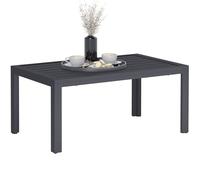 Outsunny - Mesa auxiliar de jardín rectangular con marco de acero y bandeja de láminas, para exterior, terraza, balcón, 101,5 x 61 x 46 cm, color gris