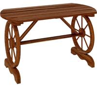 Outsunny Mesa de jardín 120x63x70 cm carbonizado