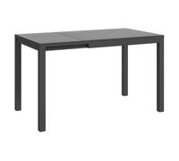 Outsunny Mesa de Jardín Extensible Ajustable 85-125 cm 70 kg Gris Oscuro