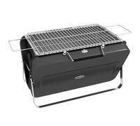 Outsunny Mini barbacoa de carbón BBQ portátil con carcasa de maleta barbacoa de mesa plegable para jardín, camping, picnic negro