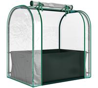 Outsunny Mini Invernadero con Bolsa de Plantación Invernadero Pequeño Portátil para Interior y Exterior 68x50x70 cm Verde