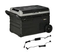 Outsunny Nevera Portátil 40L Nevera para Coche CC 12V/24V hasta -20℃ con Pantalla LED Táctil 71,1x46x44 cm Negro Aosom España