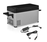 Outsunny Nevera para Coche Nevera portatil coche 40L Congelador Portátil Coche 12/24V -22℃ Pantalla Táctil Asas Plegables Aosom España
