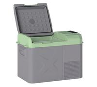 Outsunny nevera portátil eléctrica 24,2l refrigerador de coche 12/24/220v con compresor luz led pantalla digital modos eco y max de -20℃ a +20 ℃ puerto usb para hogar camping viajes automóvil 60.2 cm