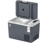 Outsunny Nevera Portátil Eléctrica 25L con Compresor Control por App Pantalla LED Asa Modos ECO y MAX de -20℃ a +20 ℃ Gris