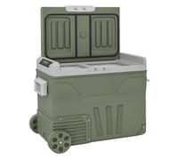 Outsunny Nevera Portátil Eléctrica 45L 12v/24v Con Compresor Pantalla LED Verde