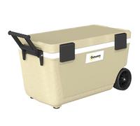 Outsunny Nevera térmica pasiva grande de 70 l, hasta 72 horas de refrigeración, con poliuretano con aislamiento de espuma completa, con válvula de drenaje, asa de válvula de drenaje, portátil de