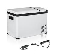Outsunny Neveraportatil 30L 12/24V Hasta 22℃ Nevera Portátil para Glamping, Congelador Portátil 30L Asas Plegables 61x32x40 cm Aosom España