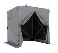 Outsunny Pabellón 1,85x1,85m Impermeable Estable Resistente al Invierno Pop-up Plegable con 4 Paneles Laterales de Malla, Bolsa, UV 30+ Aosom España