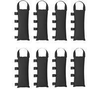 Outsunny Pack de 8 Bolsas de Peso para Carpa Bolsas de Arena de Tela Oxford 600D para Patas de Toldo Sin Arena Negro