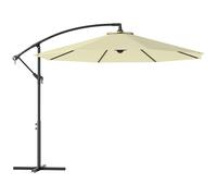 Outsunny Parasol de Jardín 3x2.5 m de Brazo Inclinable con Manivela, Beige Aosom España