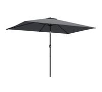 Outsunny Parasol de Jardín Rectangular Inclinable 3x2m Gris oscuro