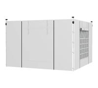 Outsunny Paredes Laterales para Carpa de 2 Paneles 295x195 cm con Ventana Blanco