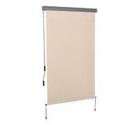 Outsunny Persiana Vertical Persianas de Balcón Cortinas Verticales Paravientos Toldo Lateral Protector Visual con Manivela 200x120 cm Aosom España