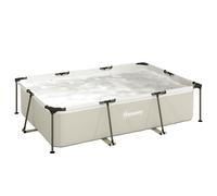 Outsunny Piscina Desmontable Tubular 316x238x66,5 cm 3700 L con Marco Metálico Parche de Reparación sin Depuradora Gris Aosom España