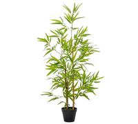 Outsunny Árbol de Bambú Artificial en Maceta 120 cm Planta Artificial Decorativa para Interior y Exterior Hogar Salón Oficina Verde Aosom España