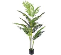Outsunny Planta Artificial Palmera 150 cm Árbol Artificial Ø18x150 cm Verde