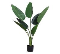Outsunny Planta de Decoración Artificial de Palma Realista Ø15x120 cm Verde