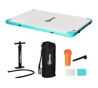 Outsunny Plataforma de Baño Inflable hasta 500 kg de Capacidad de Carga Isla Flotante para Piscina Lago Colchoneta de Plástico 304 x 204 x 15 cm Aosom España