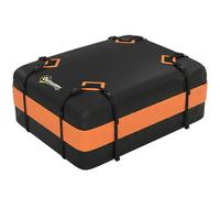 Outsunny Portaequipajes de Techo Impermeable, 425 Litros, Naranja
