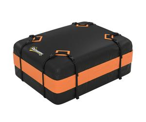 Outsunny Portaequipajes de Techo Impermeable, 425 Litros, Naranja