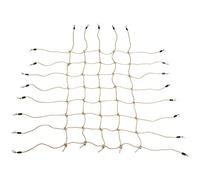 Outsunny Red de escalada para niños de 3 a 6 años al aire libre red decorativa de cuerda de PE red protectora para parque infantil Ninja campo de obstáculos dim. 1,5 x 2 m marrón