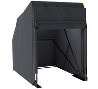 Outsunny Refugio para moto exterior tienda para moto funda protectora en tejido Oxford, 2 ventanas, 345 x 135 x 191 cm, negro