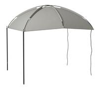 Outsunny Refugio solar pérgola carpa toldo ajustable en cúpula acero poliéster de alta densidad 190T bolsa de transporte incluida Gris Aosom España