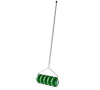 Outsunny Rodillo Aireador de Césped Manual con Clavos y Púas 45 cm Ancho | Aireador de Césped Manual, Mango Desmontable de 100 cm en Tres Piezas, para Aflojar el Suelo, para Jardín, Patio