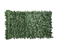 Outsunny Rollo de Seto Artificial para Balcón y Jardín en PE con Hojas de Hiedra, 300x100 cm, Verde oscuro