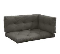 Outsunny Set de 3 Cojines de Jardín para Sofás y Palets en Poliéster con Relleno Grueso Gris Oscuro Aosom España