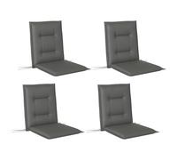 Outsunny set de 4 cojines de asiento 108 x 50 x 5 cm cojín de silla con correas, cojín de asiento para exteriores interiores, cojín de asiento, cojín de banco para muebles de jardín, silla de asiento,