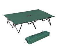 Outsunny Sofá cama plegable doble para 2 personas 193x125x40 cm poliéster Oxford metal Verde Aosom España