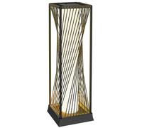 Outsunny solar lámpara de pie de ratán con sensor de luz 25 LEDs lámparas solares en estilo boho IP44 impermeable lámpara solar lámpara solar lámpara al aire libre recargable linterna solar para