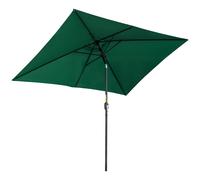 Outsunny Sombrilla de Aluminio 200x300x240 cm Parasol Rectangular de Jardín Inclinable con Manivela y Poste Desmontable para Terraza Piscina Patio