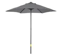Outsunny Sombrilla de Terraza Exterior Ø2x2 m Poste Aluminio | Parasol de Terraza Exterior, Techo de Ventilación, Poste Desmontable, Sombrilla para Jardín Patio